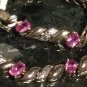 Lovely 925 sterling silver pink stone bracelet