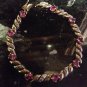 Lovely 925 sterling silver pink stone bracelet