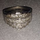 Beautiful 925 multi Stone sterling silver ring Size 8