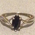 Beautiful 925 sterling silver Blavk onyx ring Size 13.5