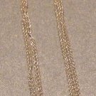 Beautiful 925 sterling silver multi strand heart choker