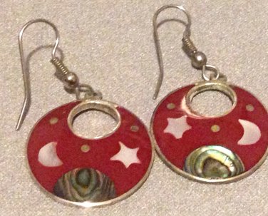 Beautiful 925 sterling silver Alpca Mexico earrings