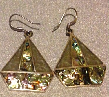 Beautiful 925 sterling silver Alpca Mexico earrings