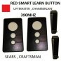 Craftsman Garage Door Opener Comp Visor Remote Control  For Red Smart Button 2PK