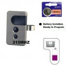 Sears Craftsman 139.53753 1 3 button Garage Door Opener Remote 315mhz 139.53985D