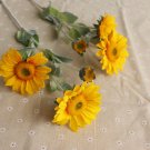 Artificial Elegant Sunflower Bridal Wedding Bouquet Latex Silk Flower Bouquets 10pcs