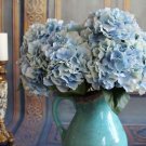 Artificial Elegant Hydrangea Bridal Wedding Bouquet Latex Silk Flower Bouquets 10pcs