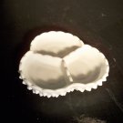 Milk glass divided bowl