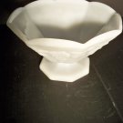 Milk glass pedestal bowl