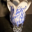 Blown Glass Blue Vase
