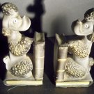 Vintage Poodles Book Ends