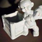 Vintage Blue Diaper Boy Haeger Pottery Planter