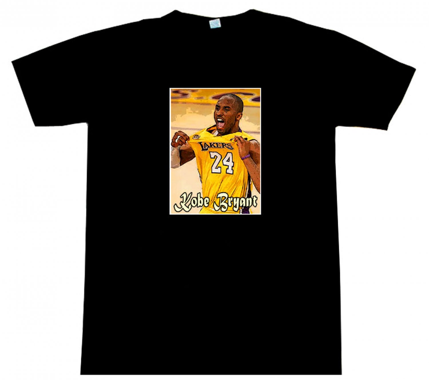 kobe bryant face t shirt