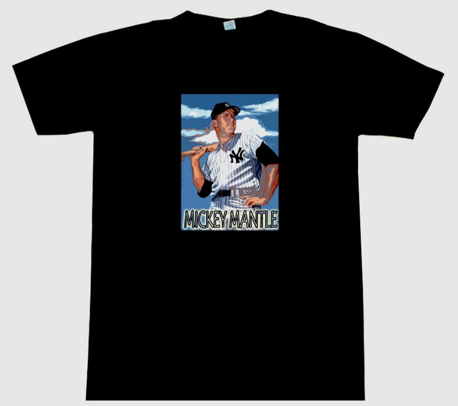 Mickey Mantle EXCELLENT Tee T-Shirt
