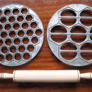 ~ Mold Ukrainian Sweet Vareniki + Russian Meat Pelmeni + Wooden Rolling Pin ~