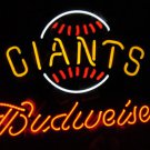 New Budweiser New York Giants Neon Light Sign 16"x 13" [High Quality]