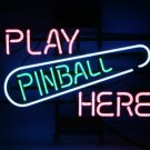 Brand New Game PINBALL Play Pibball Here Beer Bar Pub Neon Light Sign 16"x 15" [High Quality]