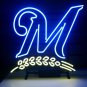 Brand New MLB Milwaukee Brewers Bar Pub Neon Light Sign 16"x 16" [High Quality]