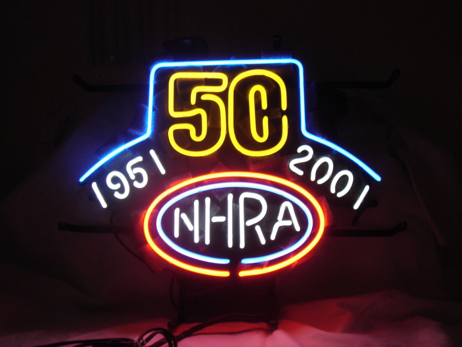 Brand New NHRA 50 Years Drag Racing Neon Light Sign 16