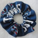 NFL Tennessee Titans Fabric Cotton Hair Scrunchie Reinforced