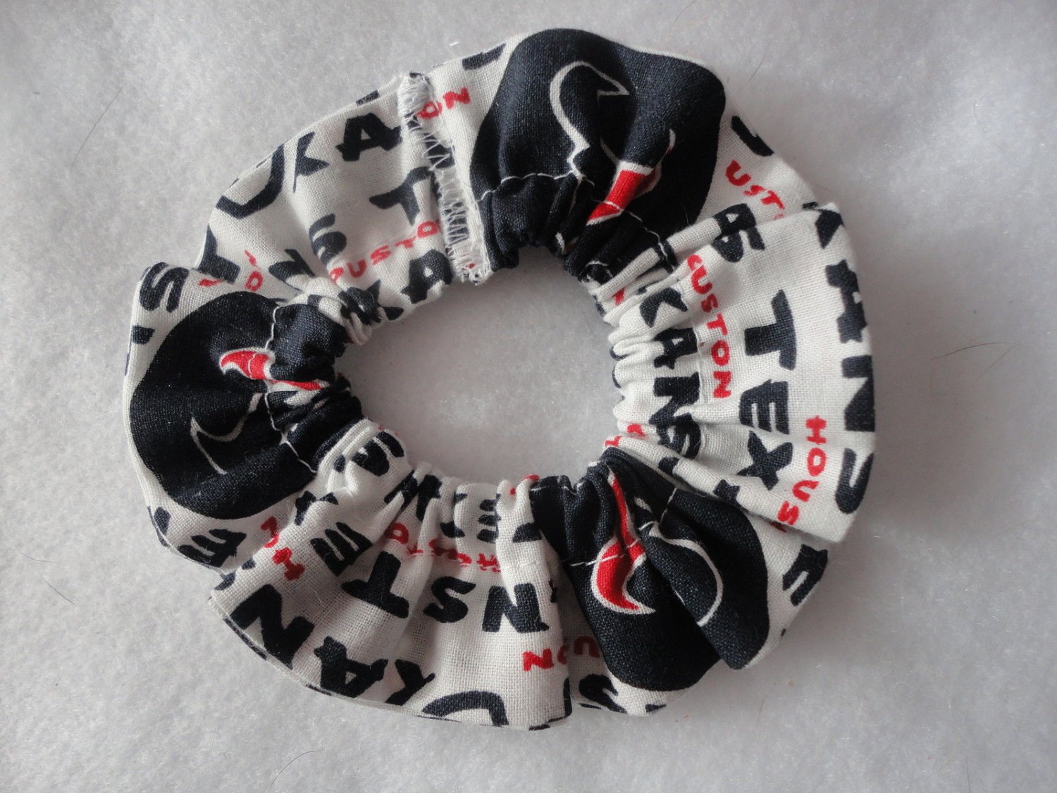 NFL Houston Texans Fabric Cotton Hair Scrunchie Reinforced