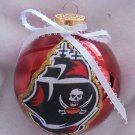 NFL Tampa Bay Buccaneers 4 Inch Xmas Glass Ornament - New - Great Gift -