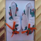 Baby Shoes 0-3 Mo. Girls - Handmade NCAA Florida Gators Booties w/Sequin and Beading