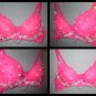 Hot Pink Bubble Rave Bra 34C