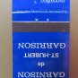 Garnison de St-Hubert Garrison Canada Vintage 20 Strike Military Matchbook Cover