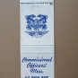US Naval Base Charleston South Carolina Vintage Military 20 FS Matchbook Cover