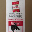 RCA Winston Rodeo Awards Winston Cigarettes 30 Strike Vintage Matchbook Cover