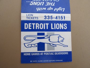 Detroit Lions Pontiac Silverdome 1980 Football 30 Strike Sports
