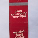Winston Drag Racing Car Racing Sports 20 Strike Matchbook Cover Motor Sports Winston Drag Racing Car Racing Sports 20 Strike Matchbook Cover Motor Sports