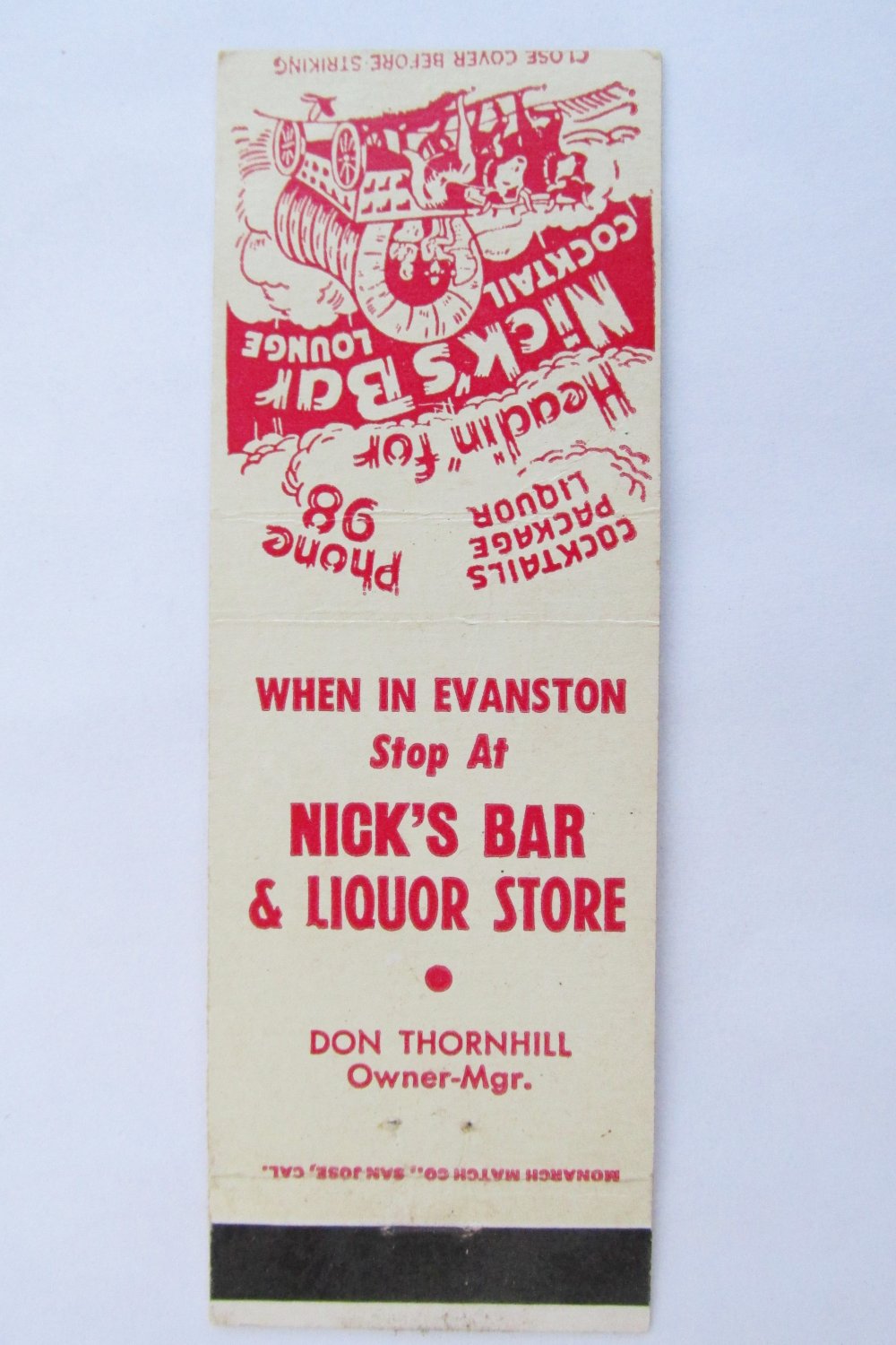 Nick's Bar & Liquor Store Evanston, Wyoming Cocktail Lounge 20FS