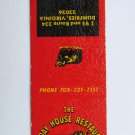 Holiday House Restaurant Dumfries, Virginia 20 Strike Matchbook Cover Holiday House Restaurant Dumfries, Virginia 20 Strike Matchbook Cover