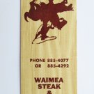 Kamuela, Hawaii Restaurant Waimea Steak & Lobster 20 Strike Matchbook Cover Kamuela, Hawaii Restaurant Waimea Steak & Lobster 20 Strike Matchbook Cover
