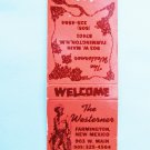 The Westerner Farmington, New Mexico NM Restaurant 20 Strike Matchbook Cover The Westerner Farmington, New Mexico NM Restaurant 20 Strike Matchbook Cover