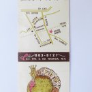 Green Ridge Turkey Farm Restaurant Nashua NH (Map) New Hampshire Matchbook Cover Green Ridge Turkey Farm Restaurant Nashua NH (Map) New Hampshire Matchbook Cover