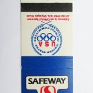 Safeway Food Store 1984 Olympics USA Sports 20 Strike Matchbook Cover Nu Made PB Safeway Food Store 1984 Olympics USA Sports 20 Strike Matchbook Cover Nu Made PB