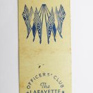 The Lafayette Portland Maine Vintage 20 Strike Military Matchbook Match Cover The Lafayette Portland Maine Vintage 20 Strike Military Matchbook Match Cover