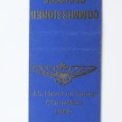 US Naval Air Station Columbus Ohio Vintage 20 Strike Military Matchbook Cover US Naval Air Station Columbus Ohio Vintage 20 Strike Military Matchbook Cover