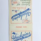 Hudgins Restaurant West Palm Beach, Florida FL 20 Strike Matchbook Match Cover