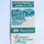 Corner House Restaurant St. Augustine, Florida AAA 20 Strike Matchbook Cover