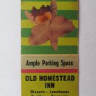 Old Homestead Inn - York, Pennsylvania Restaurant 20 Strike Matchbook Cover PA Old Homestead Inn - York, Pennsylvania Restaurant 20 Strike Matchbook Cover PA