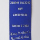 King Arthur's Round Table - Hempstead, New York Restaurant 20FS Matchbook Cover