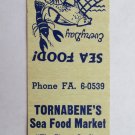 Tornabene's Sea Food Market - Pottstown, Pennsylvania 20 Strike Matchbook Cover