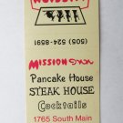 Mission Inn - Las Cruces, New Mexico Restaurant 20 Strike Matchbook Cover NM Mission Inn - Las Cruces, New Mexico Restaurant 20 Strike Matchbook Cover NM