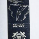 US Coast Guard - Chicago District (Illinois) 20 Strike Military Matchbook Cover