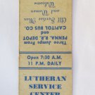 Lutheran Service Center - Harrisburg, PA Pennsylvania 20 Strike Matchbook Cover
