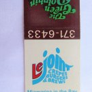 Le Joint The Green Dolphin - Miami, Florida Restaurant 20 Strike Matchbook Cover